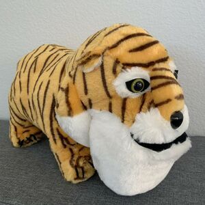 NEW Shakurel Planet Tiger Big Chin Plush 16" Toreba Japan Stuffed Animal Doll